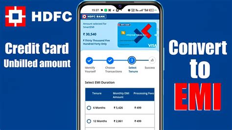 hdfc bank credit card smart emi interest rate|how to convert emi in hdfc credit card.